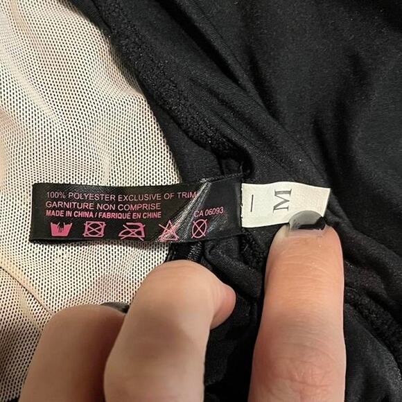 vintage Y2k Penthouse Lingerie by Coquette Black Lace Chemise – Size M - Picture 6 of 6